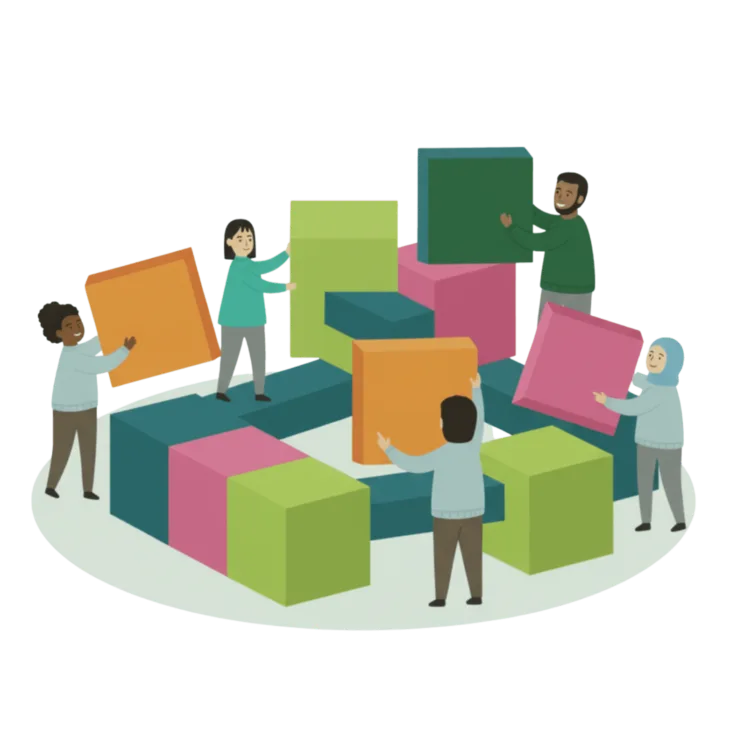 Large group building blocks