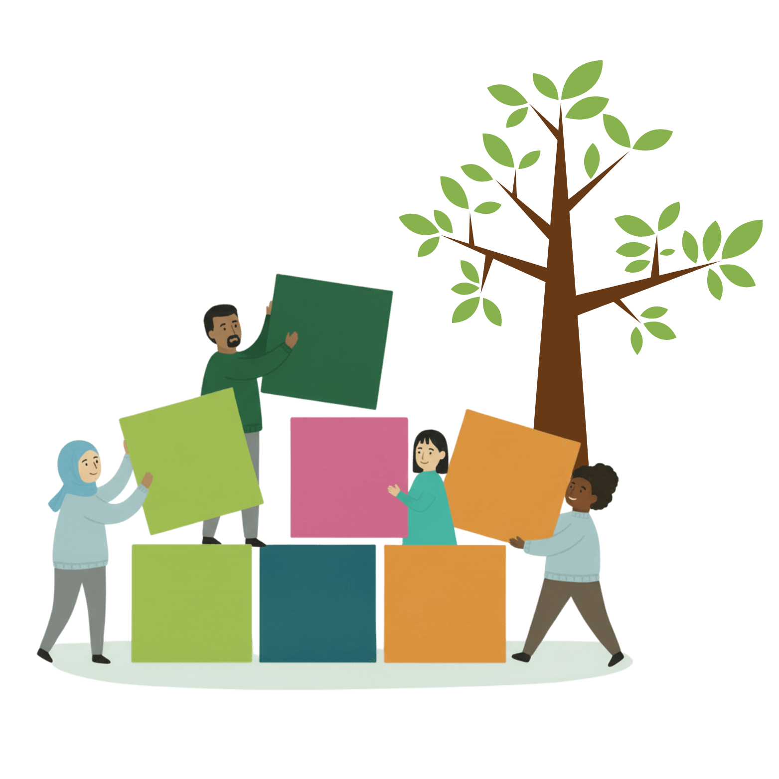 Blocks and tree
